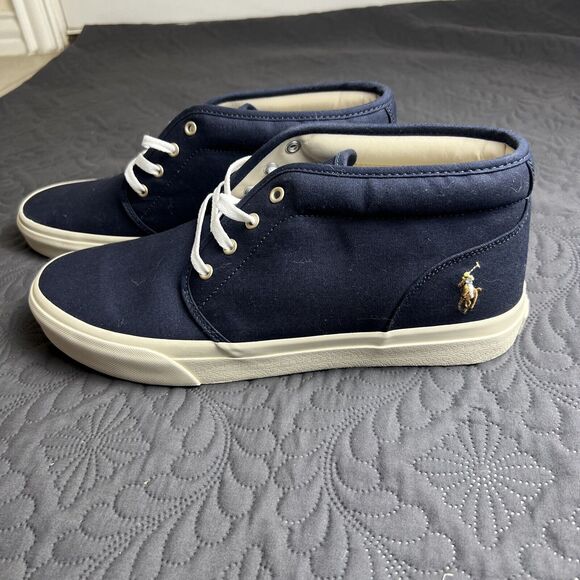 Polo Ralph Lauren Keaton Chukka  Sneaker Shoes Navy SZ 11.5 Casual Sporty NWOB main image 9